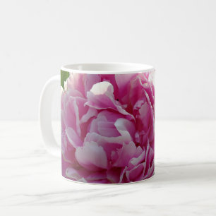 Pink Peony Foto Hütte Bauernhof Blumengarten Kaffeetasse