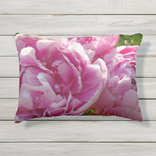Pink Peony Foto Hütte Bauernhof Blumengarten Kissen Für Draußen