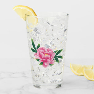 Pink Peony Glass Glas