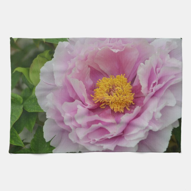 Pink Peony Handtuch (Horizontal)