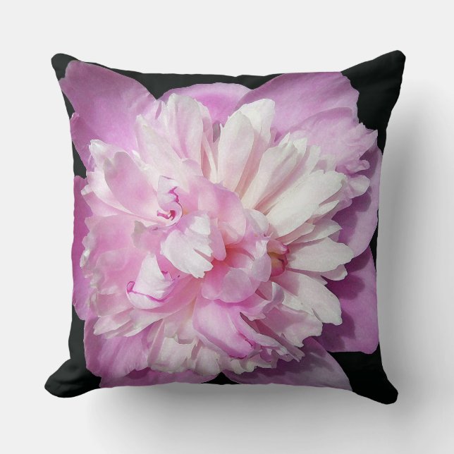 Pink Peony Kissen (Vorderseite)