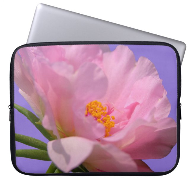 Pink Peony Laptopschutzhülle (Vorderseite)