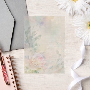 Pink Peony mit Lila und blauen Akzenten