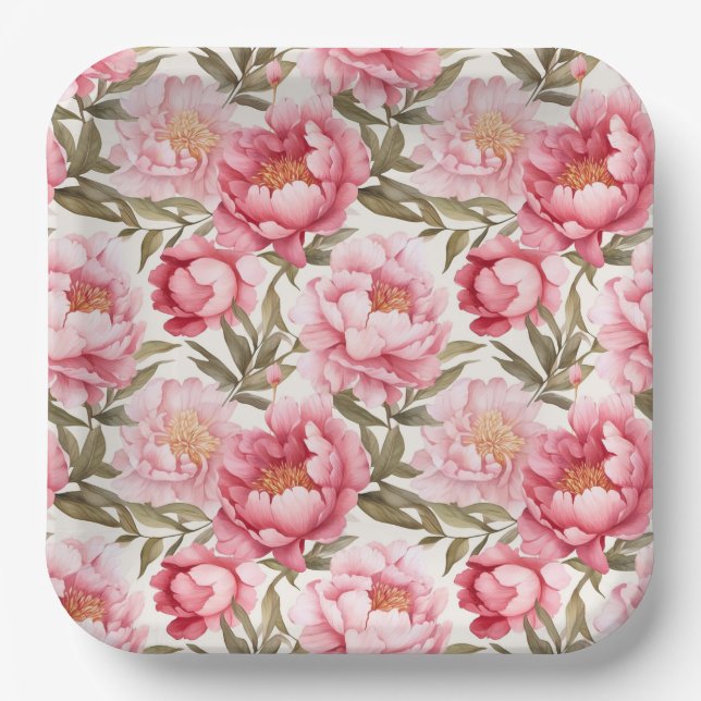 Pink Peony Paper Teller (Vorderseite)
