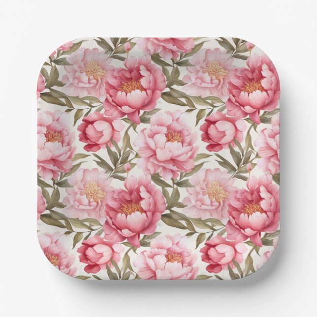 Pink Peony Paper Teller (Vorderseite)