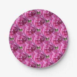 Pink Peony Pappteller