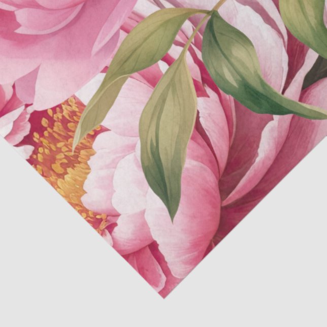 Pink Peony  Seidenpapier (Detail)