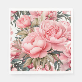 Pink Peony  Serviette