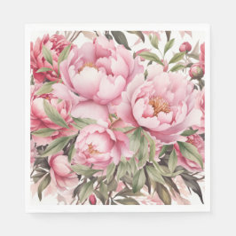 Pink Peony  Serviette