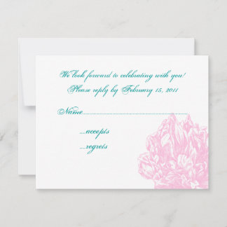Pink Peony UAWG RSVP Karte