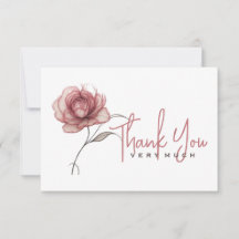 Pink peony Vielen Dank