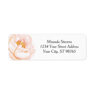Pink Peony Watercolor Floral