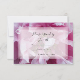 Pink Peony Wedding RSVP Response Card