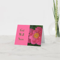 "PINK PEONY WITH MARIGOLD CENTER" /GET GUT BALD"