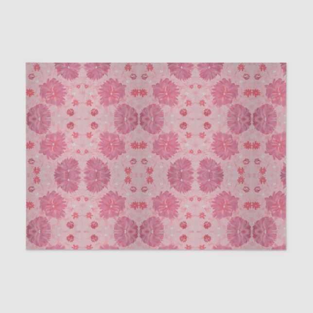 Pink Peonys Tissue Paper Seidenpapier (Vorderseite)