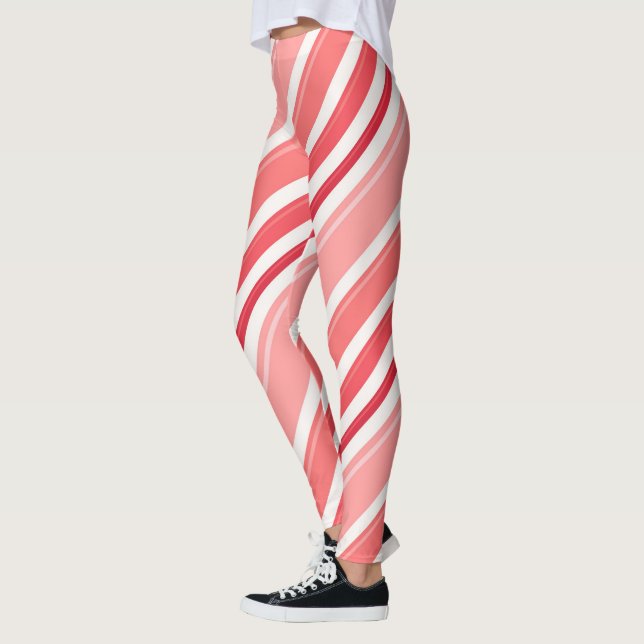 Pink Peppermint Candy Stripe Leggings (Links)