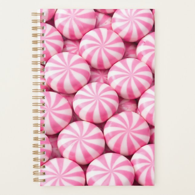 Pink Peppermint Planner Cover Planer (Vorderseite)