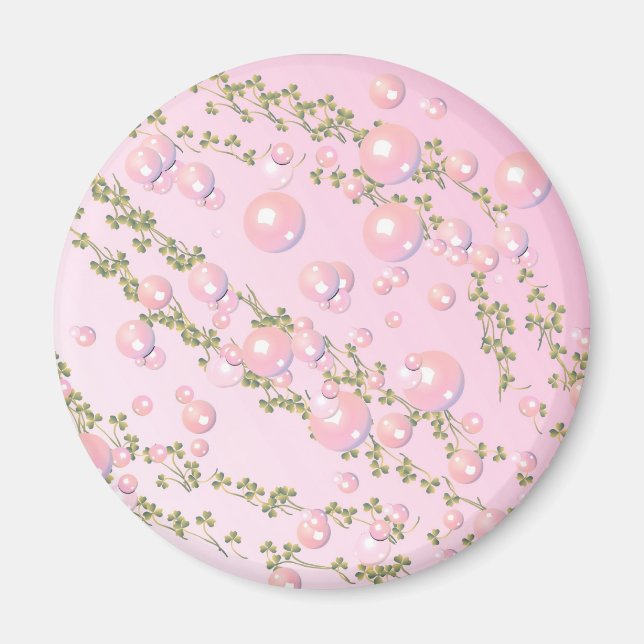 Pink Perle Magnet (Vorne)