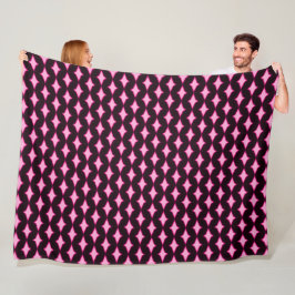Pink Persian Diamond Princess Plush Pattern Fleecedecke