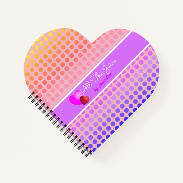 PINK PERSONAL DIARY MIT IHREM NAMEN IM Lila Text Notizbuch (Vorderseite)