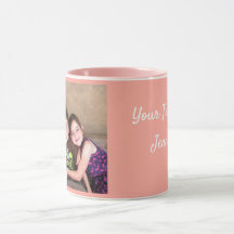 Pink personalisieren FOTO VORLAGE Geschenk Kaffee 