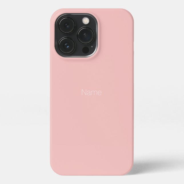 Pink personalisieren NAME Monogramm personalisiere iPhone Hülle (Rückseite)