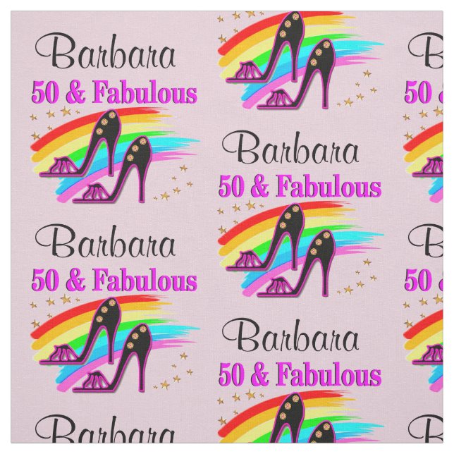 PINK PERSONALISIERT 50 UND FABRIK STOFF (Muster)