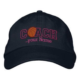 Pink Personalisiert Basketball Coach für Ihren Nam Bestickte Kappe