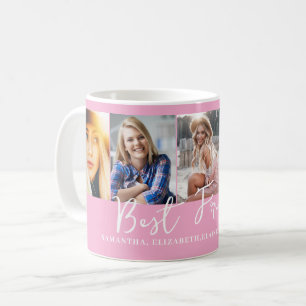 Pink Personalisiert Best Friends Foto Kaffeetasse