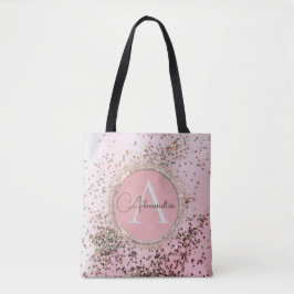 Pink Personalisiert Chic Confetti Glitzer