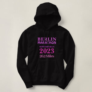 Pink Personalisiert Marathon Runner Benutzerdefini Hoodie