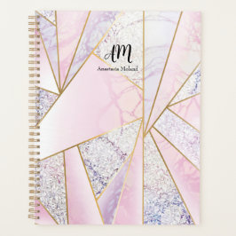 Pink Personalisiert Planner Moderner Businessplane Planer