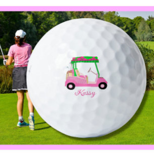 Pink Personalisierte Custom Golf Cups Name Golfball