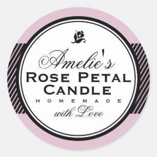 PINK   PERSONALISIERTER SOAP & CANDLE STICKER