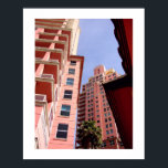 Pink Perspektive: Art Deco Poster<br><div class="desc">Nach oben Art Deko - Pastellfarben in Südflorida. Fotografie von Minerva Bloom.</div>