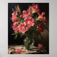 Pink Peruanische Blume Lilie Kunst, Dichtung und M