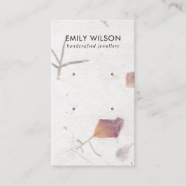 PINK PETAL HANDMADE PAPIER 2 STUDIERENDE OHRENANZE VISITENKARTE