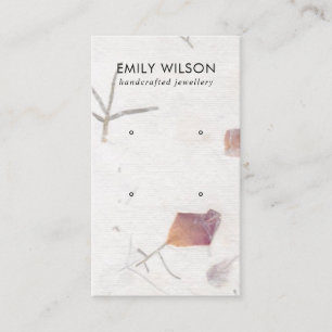 PINK PETAL HANDMADE PAPIER 2 STUDIERENDE OHRENANZE VISITENKARTE