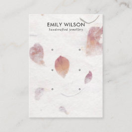 PINK PETAL HANDMADE PAPIER 3 STUDIERENDE ANGABEN VISITENKARTE