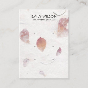 PINK PETAL HANDMADE PAPIER 3 STUDIERENDE ANGABEN VISITENKARTE