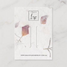 PINK PETAL HANDMADE PAPIERFASERKARTE CLIP DISPLAY