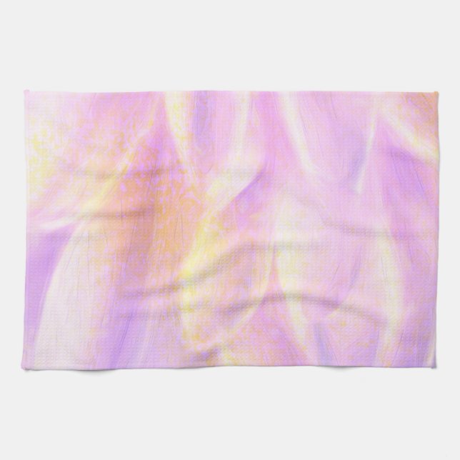 Pink Petals Kitchen Handtuch 16" x 24" (Horizontal)