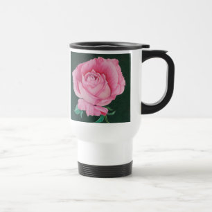 Pink Petals Travel Mug Reisebecher