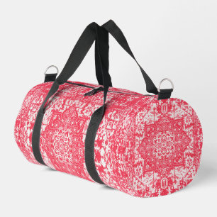 Pink Petals über Kilim Dreams Duffle Bag