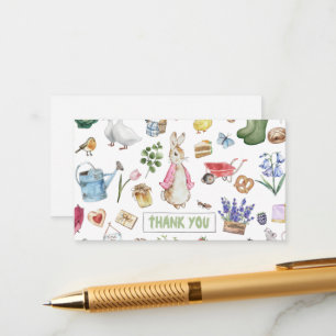 Pink Peter der Kaninchen Begleitkarte