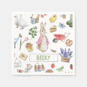 Pink Peter der Kaninchen Serviette