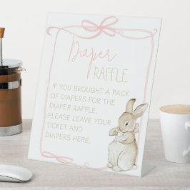 Pink Peter der Rabbit Beatrix Baby Wineller Raffel Sockelschild