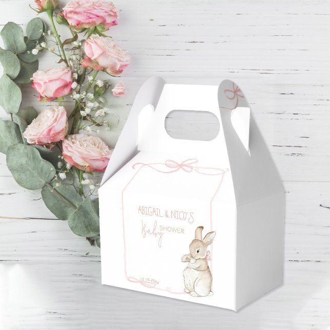 Pink Peter der Rabbit Beatrix Girl Babydusche Geschenkschachtel (Von Creator hochgeladen)