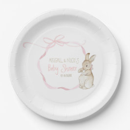 Pink Peter der Rabbit Beatrix Girl Babydusche Pappteller