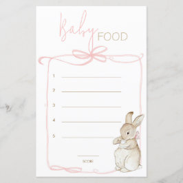 Pink Peter der Rabbit Beatrix Ratet Baby Food Game